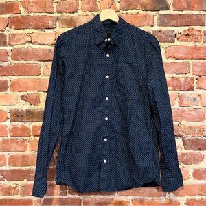 J. Crew Polka Dot Button Up Shirt Medium Slim